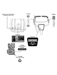 Label Map parts for Craftsman Tiller 21AA404D299 / 2010 from AppliancePartsPros.com