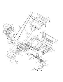 Handle & Tine Shield parts for Craftsman Tiller 21AA404D299 / 2011 from AppliancePartsPros.com