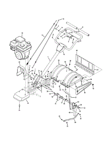 Handle & Tine Shield parts for Craftsman Tiller 21AB40M1099 / 2011 from AppliancePartsPros.com