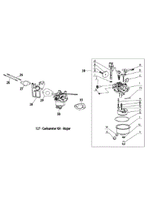 170-Tu Carburetor parts for Craftsman Tiller 21AB40M7799 / 2012 from AppliancePartsPros.com