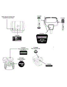 Label Map parts for Craftsman Tiller 21AB40M7799 / 2012 from AppliancePartsPros.com