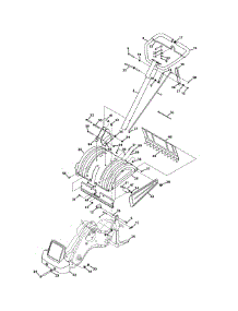 Handle & Tine Shield parts for Craftsman Tiller 21AB454E299 / 2011 from AppliancePartsPros.com