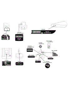 Label Map parts for Craftsman Tiller 21AB45M5099 / 2010 from AppliancePartsPros.com
