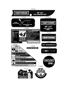 Label Map parts for Craftsman Tiller 21AB45M5099 / 2011 from AppliancePartsPros.com
