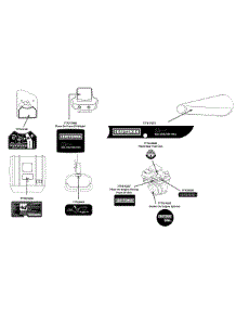 Label Map parts for Craftsman Tiller 21AB45M8799 / 2012 from AppliancePartsPros.com