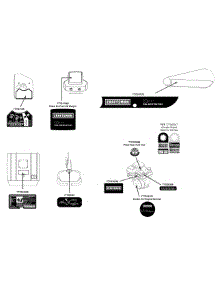 Label Map parts for Craftsman Tiller 21AB45M8799 / 2014 from AppliancePartsPros.com