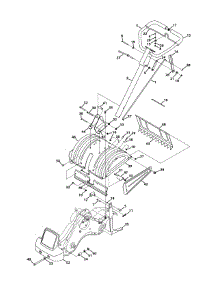 Handle Assembly parts for Craftsman Tiller 21AB45M8799 / 2015 from AppliancePartsPros.com