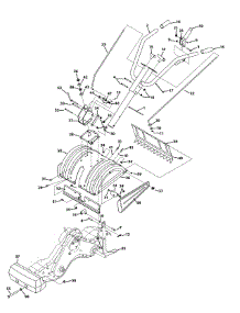Handle & Tine Shield parts for Craftsman Tiller 21AB47M6099 / 2012 from AppliancePartsPros.com