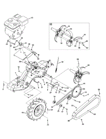 Tine & Drive parts for Craftsman Tiller 21AB47M6099 / 2012 from AppliancePartsPros.com