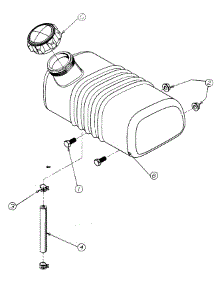 Fuel Tank parts for Craftsman Chipper-Shredder & Vac 245-315D099 / 1995 from AppliancePartsPros.com