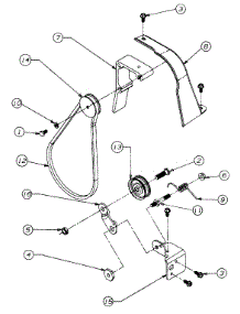 Idler - Pully / Bracket / Belt Assemblies parts for Craftsman Chipper-Shredder & Vac 245-315D099 / 1995 from AppliancePartsPros.com