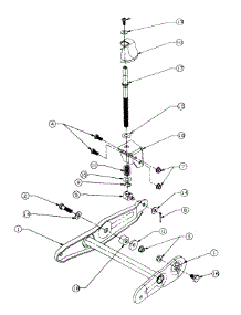 Wheel Pivot Assembly parts for Craftsman Chipper-Shredder & Vac 246-315D099 / 1996 from AppliancePartsPros.com