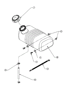 Fuel Tank Assembly parts for Craftsman Chipper-Shredder & Vac 246-331D099 / 1996 from AppliancePartsPros.com