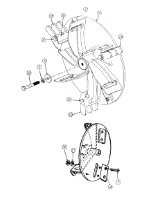 Impeller Assembly parts for Craftsman Chipper-Shredder & Vac 246-331D099 / 1996 from AppliancePartsPros.com