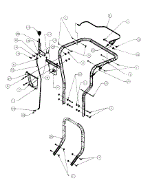 Handle & Control Assembly parts for Craftsman Chipper-Shredder & Vac 247-333C099 / 1997 from AppliancePartsPros.com