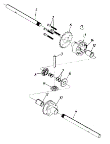 Differential Assembly parts for Craftsman Chipper-Shredder & Vac 247-335D099 / 1997 from AppliancePartsPros.com