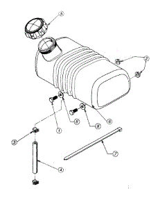 Fuel Tank parts for Craftsman Chipper-Shredder & Vac 247-335D099 / 1997 from AppliancePartsPros.com
