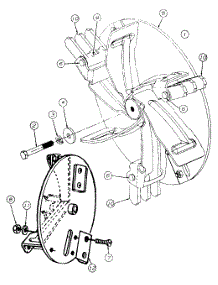 Impeller Assembly parts for Craftsman Chipper-Shredder & Vac 247-335D099 / 1997 from AppliancePartsPros.com