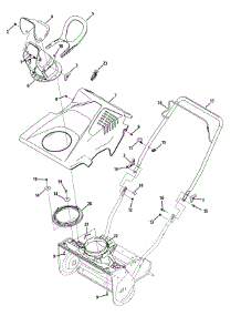 Handle & Shroud parts for Craftsman Snow Thrower 247.116830 / 2013 from AppliancePartsPros.com