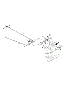 Brake Pedal Assembly parts for Craftsman Lawn Tractor 247.203690 / 2014 from AppliancePartsPros.com