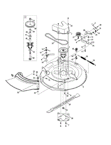 Mower Deck parts for Craftsman Lawn Tractor 247.203690 / 2015 from AppliancePartsPros.com