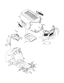 Hood & Grille parts for Craftsman Lawn Tractor 247.203703 / 2015 from AppliancePartsPros.com