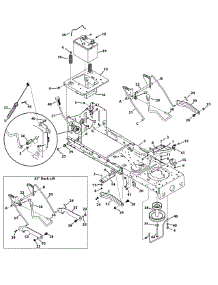 Frame, Pto & Lift parts for Craftsman Lawn Tractor 247.203720 / 2014 from AppliancePartsPros.com