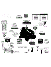 Label Map parts for Craftsman Lawn Tractor 247.203720 / 2014 from AppliancePartsPros.com