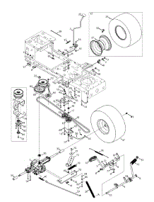 Drive & Rear Axle parts for Craftsman Lawn Tractor 247.203723 / 2015 from AppliancePartsPros.com