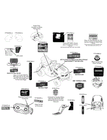 Label Map parts for Craftsman Lawn Tractor 247.203723 / 2015 from AppliancePartsPros.com