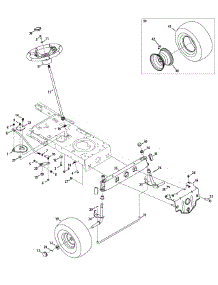 Steering & Front Axle parts for Craftsman Lawn Tractor 247.203723 / 2015 from AppliancePartsPros.com