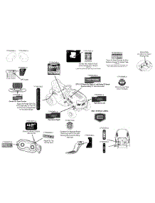 Label Map parts for Craftsman Lawn Tractor 247.203733 / 2015 from AppliancePartsPros.com