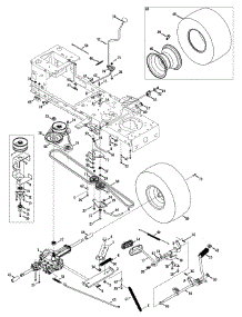 Drive Assembly parts for Craftsman Lawn Tractor 247.203750 / 2014 from AppliancePartsPros.com