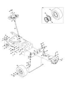 Steering & Front Axle parts for Craftsman Lawn Tractor 247.203753 / 2015 from AppliancePartsPros.com
