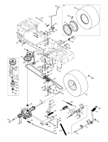 Drive & Rear Wheels parts for Craftsman Lawn Tractor 247.203761 / 2015 from AppliancePartsPros.com