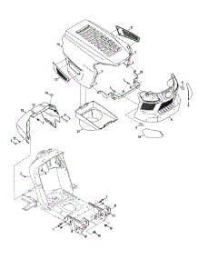 Hood & Grille parts for Craftsman Lawn Tractor 247.203761 / 2015 from AppliancePartsPros.com