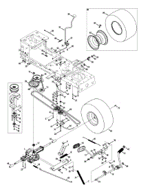 Drive & Rear Wheel parts for Craftsman Lawn Tractor 247.203770 / 2014 from AppliancePartsPros.com
