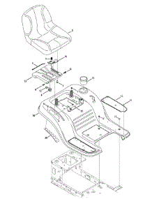 Seat & Fender parts for Craftsman Lawn Tractor 247.203773 / 2015 from AppliancePartsPros.com