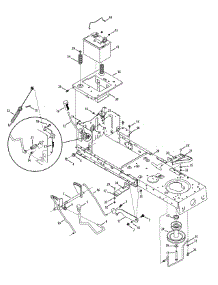 Frame, Battery & Pto parts for Craftsman Lawn Tractor 247.203791 / 2015 from AppliancePartsPros.com