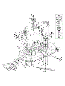 Mower Deck parts for Craftsman Lawn Tractor 247.203791 / 2015 from AppliancePartsPros.com