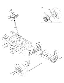 Steering & Front Axle parts for Craftsman Lawn Tractor 247.203791 / 2015 from AppliancePartsPros.com