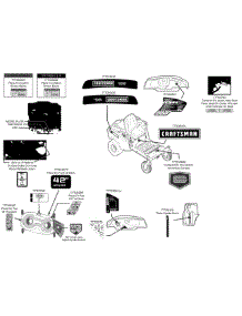 Label Map parts for Craftsman Z-Series 247.204110 / 2014 from AppliancePartsPros.com