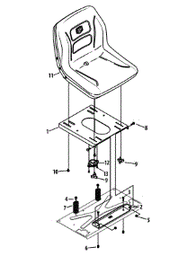 Seat Assembly parts for Craftsman Z-Series 247.204110 / 2014 from AppliancePartsPros.com