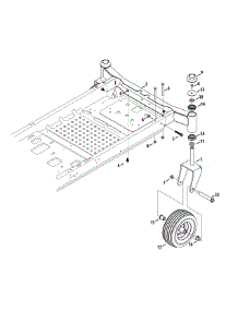 Front Axle parts for Craftsman Z-Series 247.204122 / 2015 from AppliancePartsPros.com