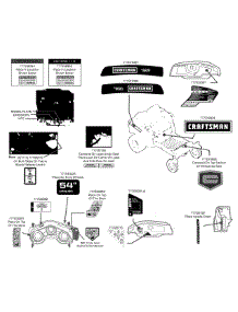 Label Map parts for Craftsman Z-Series 247.204150 / 2014 from AppliancePartsPros.com