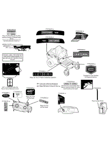 Label Map parts for Craftsman Z-Series 247.204182 / 2015 from AppliancePartsPros.com