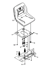 Seat & Assembly parts for Craftsman Z-Series 247.204182 / 2015 from AppliancePartsPros.com