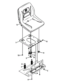 Seat Assembly parts for Craftsman Z-Series 247.204191 / 2015 from AppliancePartsPros.com