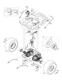 Drive Assembly parts for Craftsman Z-Series 247.204240 / 2015 from AppliancePartsPros.com