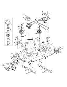 Mower Deck parts for Craftsman Lawn Tractor 247.204420 / 2015 from AppliancePartsPros.com